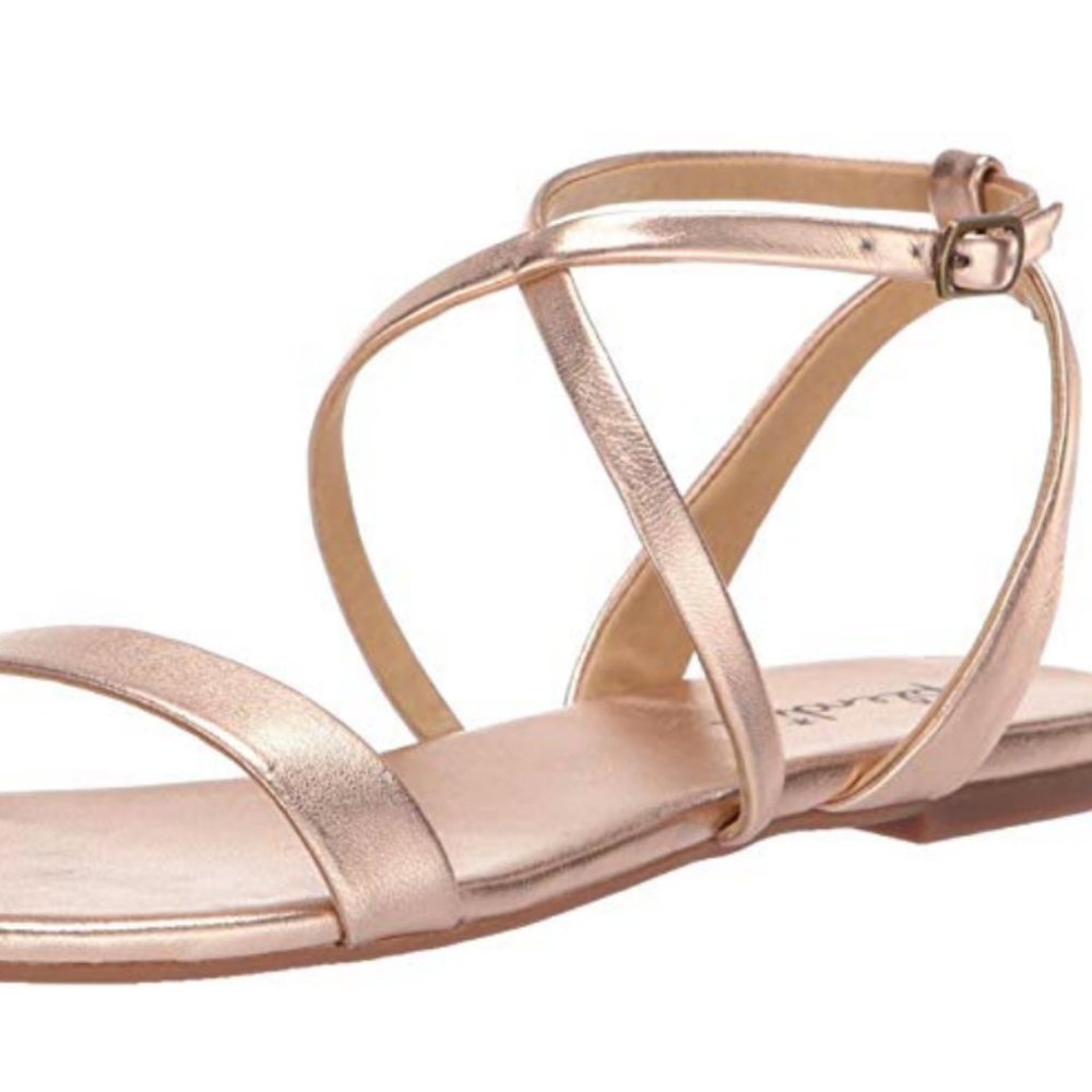 Splendid Gold Ankle Strap Sandals Size 8 Like New